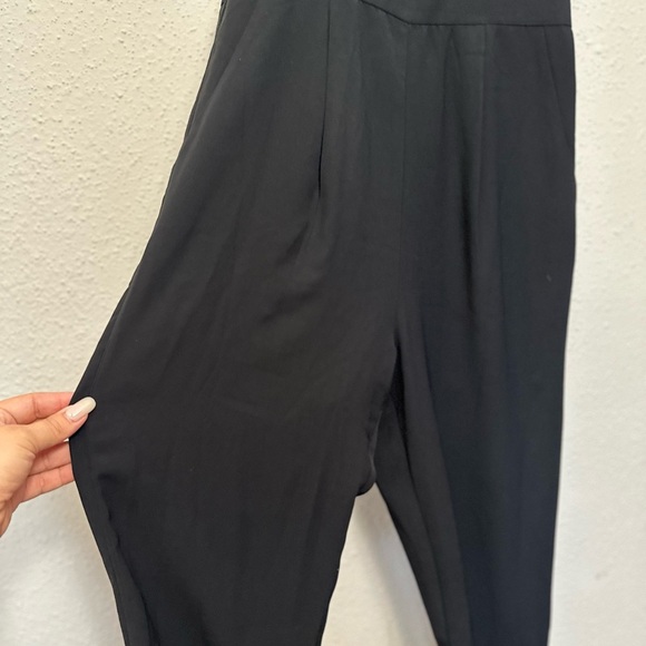 Caribbean Queen Black Halter Jumpsuit with Tapered Legs - Picture 2 of 11